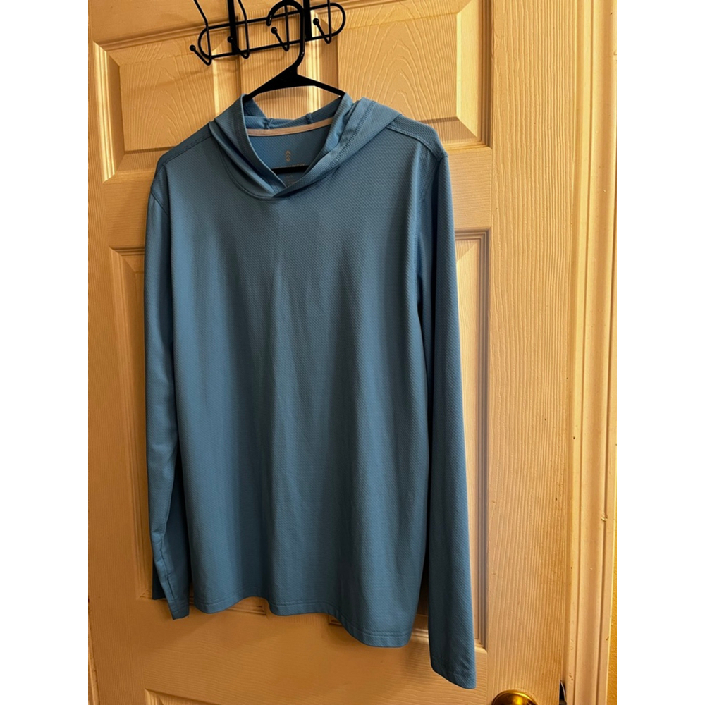 Free Country~Men’s Blue Micro-Tech Hoodie~ L - Picture 4 of 7